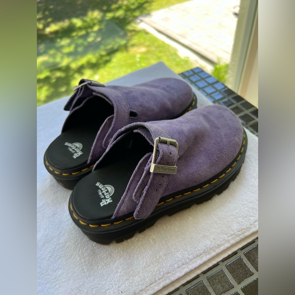 Dr. Martens Zebzag Casual Slingback Platform Mules W6